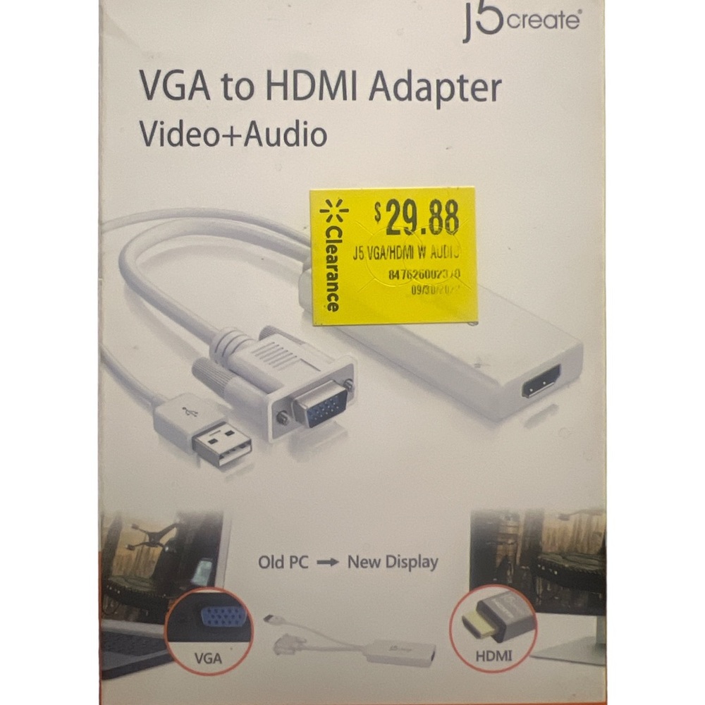 VGA to HDMI video/audio Adapter